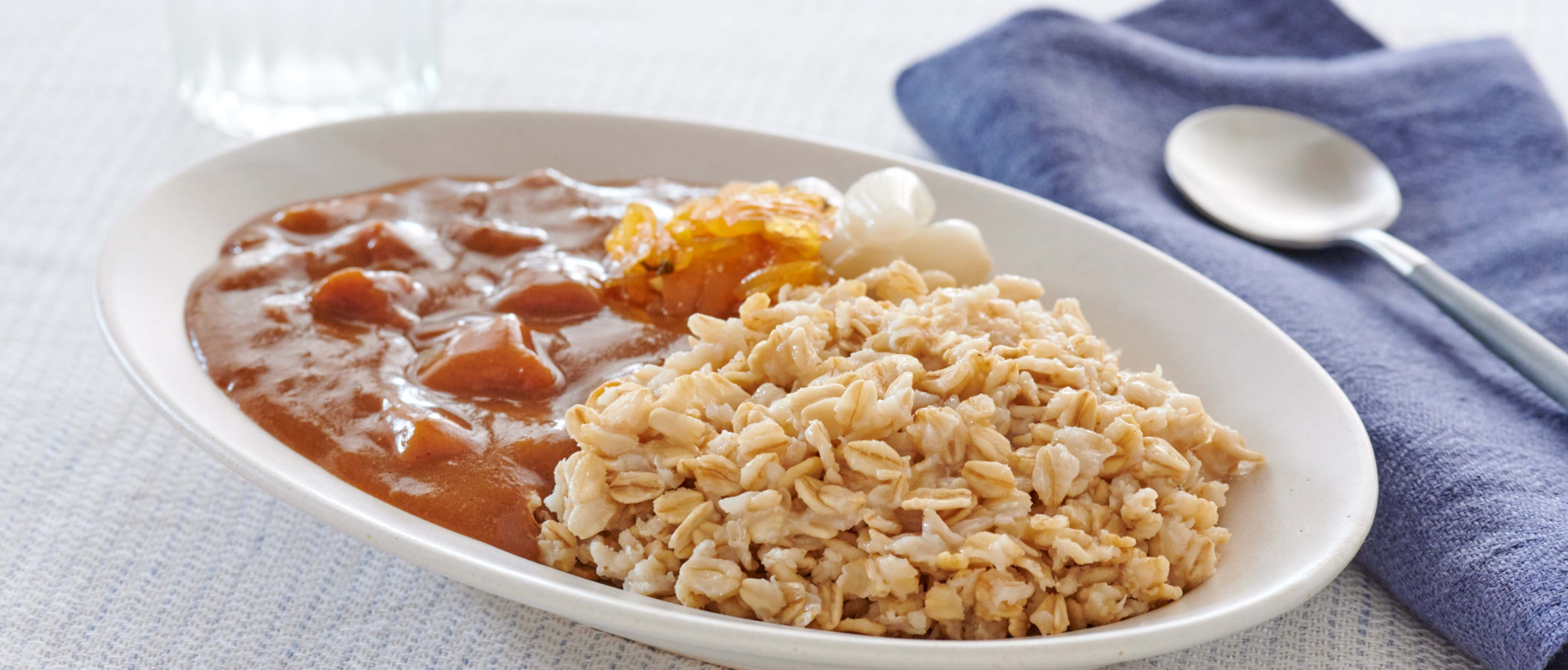 카레 통귀리 덮밥