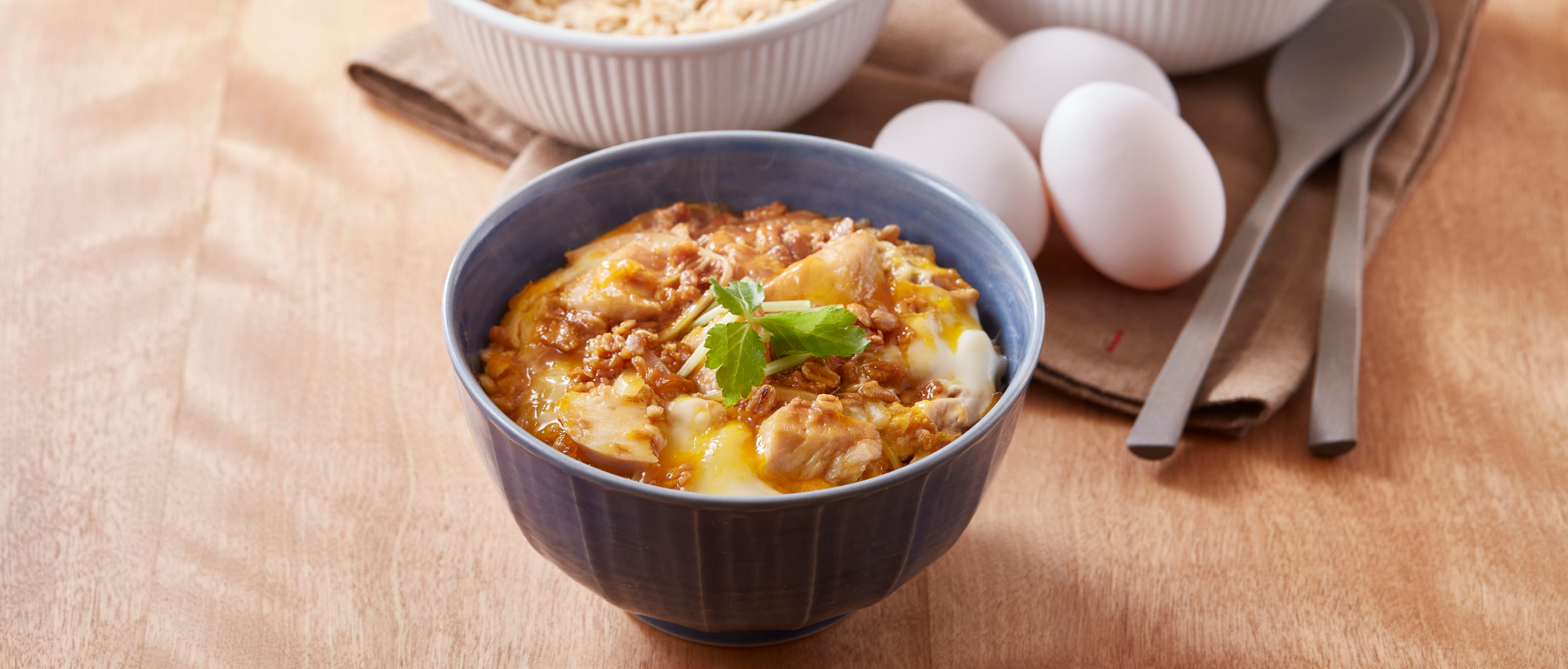 일본식 통귀리 달걀 덮밥
